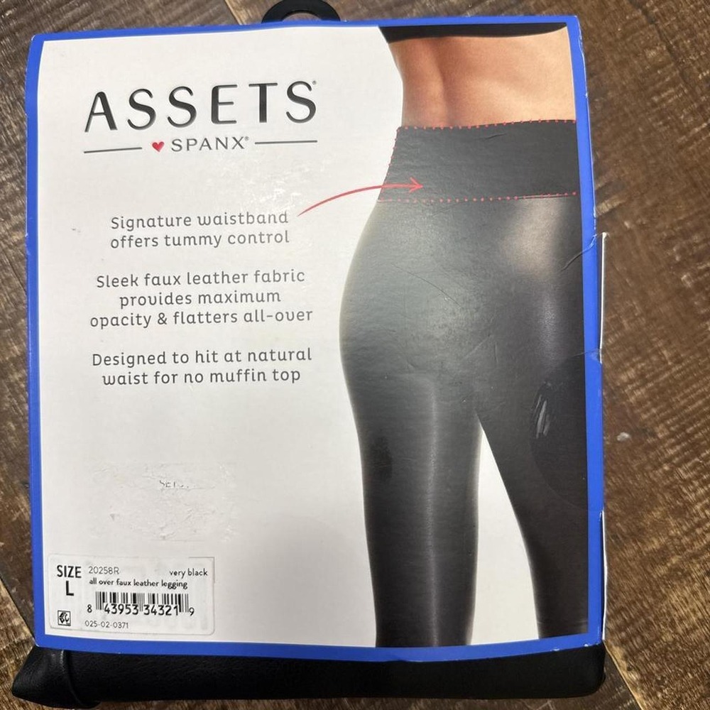 SPANX Assets Red Hot Legging - Women's Leather Look Shaping Leggings